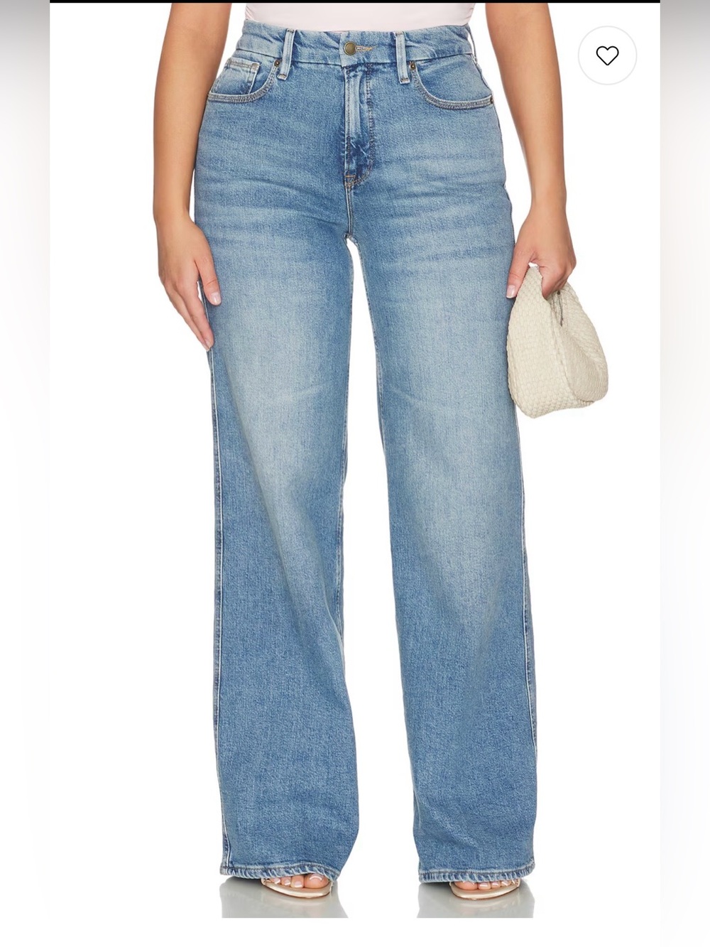 Good American Good Skate Wide Leg Jeans Size 18